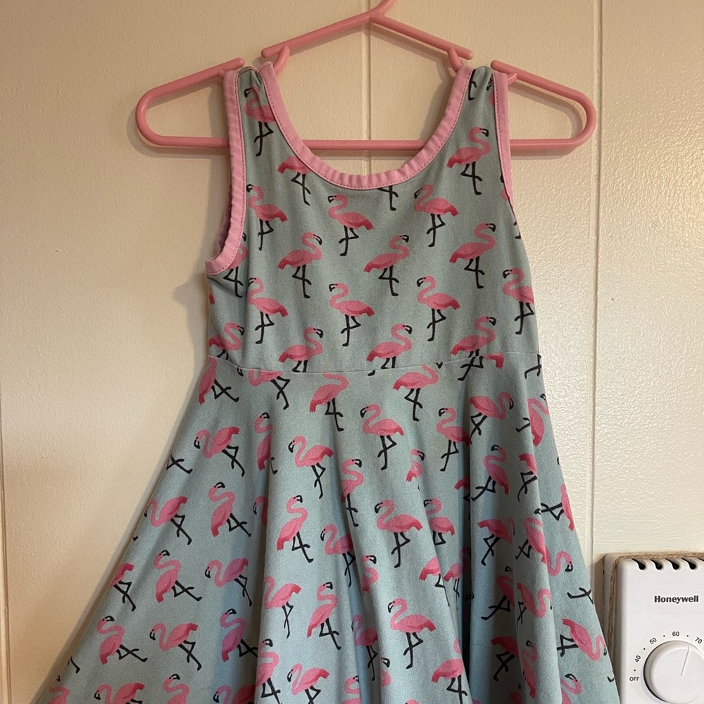 Tiny Twirls flamingo dress
